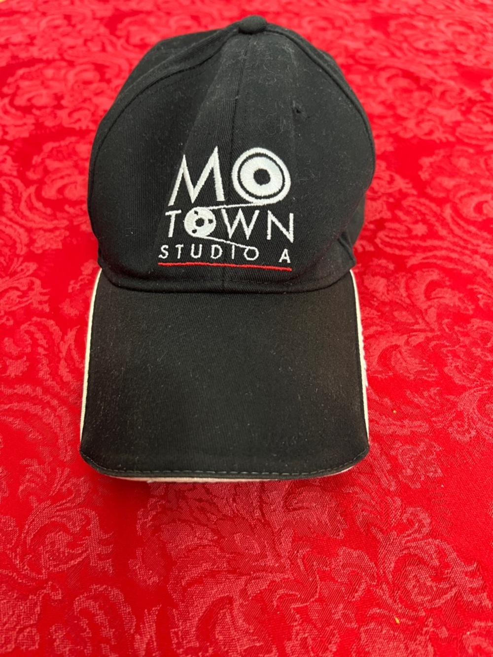 Motown Studio A Black Baseball Cap Adjustable Velcro Strap Embroidered Logo